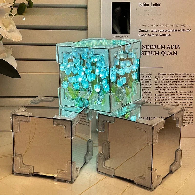 Cubo de Tulipanes Infinitos