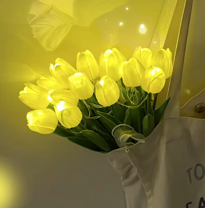 Tulipanes con Luz Eterna