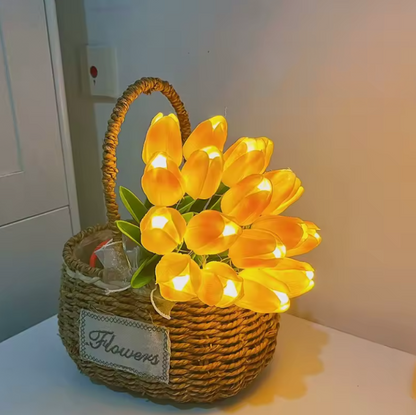 Tulipanes con Luz Eterna