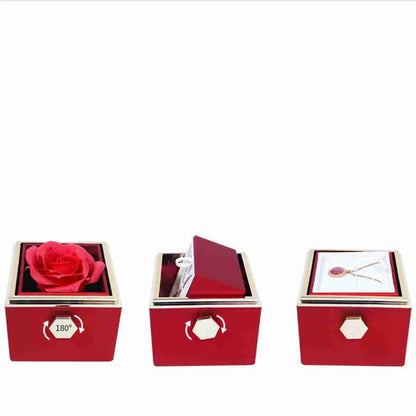 Cofre Giratorio con Amor y Rosa Eterna
