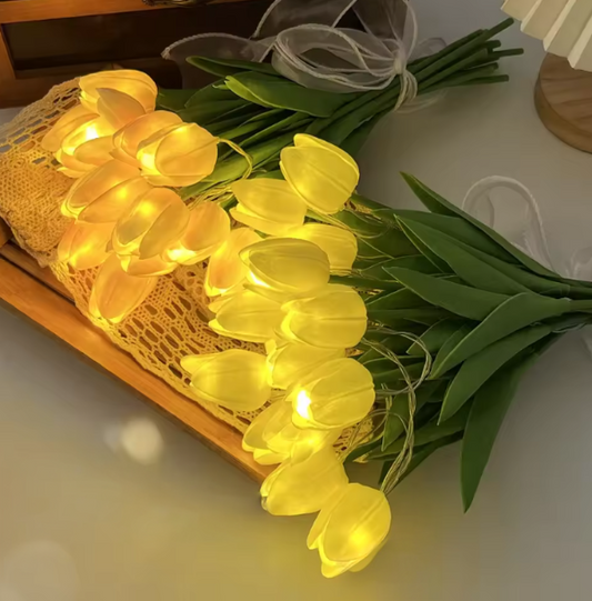 Tulipanes con Luz Eterna