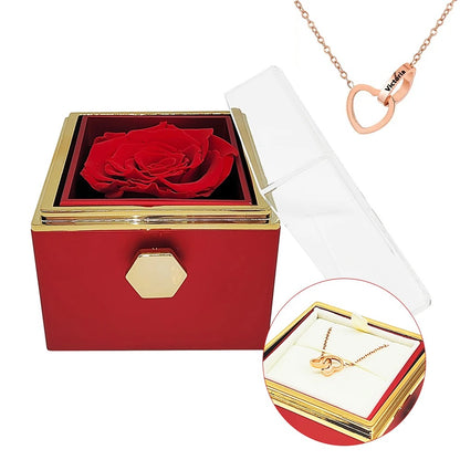 Cofre Giratorio con Amor y Rosa Eterna