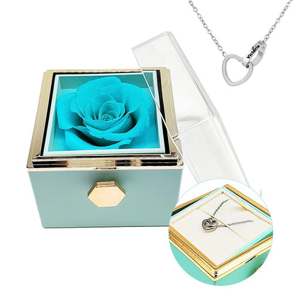 Cofre Giratorio con Amor y Rosa Eterna