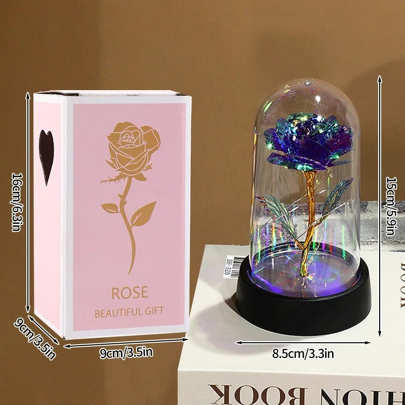 Cúpula de Rosa Eterna con Luz