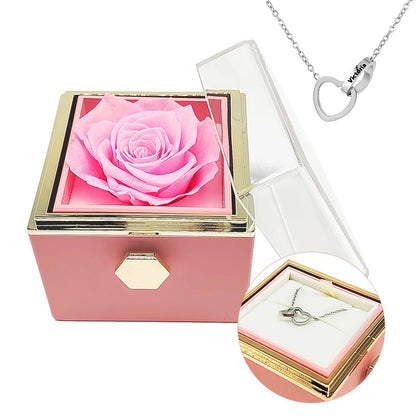 Cofre Giratorio con Amor y Rosa Eterna