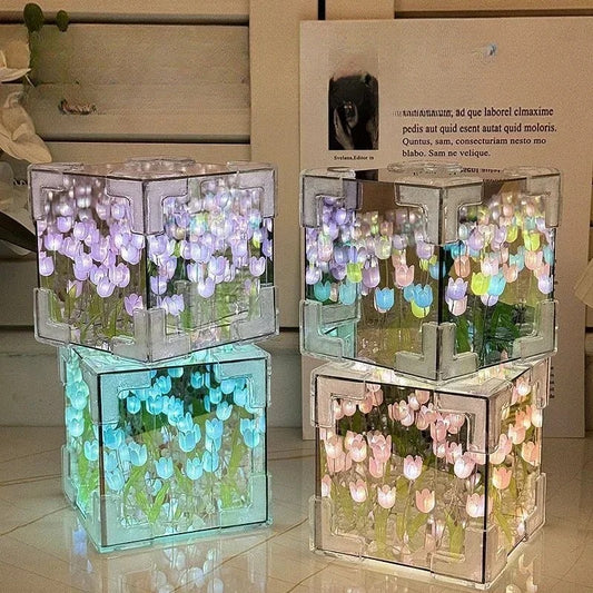 Cubo de Tulipanes Infinitos