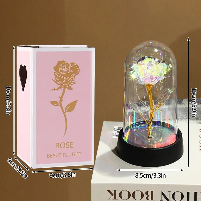Cúpula de Rosa Eterna con Luz