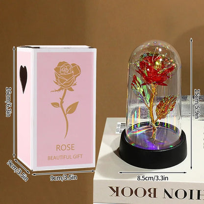 Cúpula de Rosa Eterna con Luz